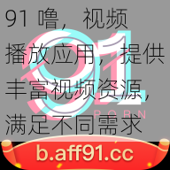 91噜视频播放应用提供丰富视频资源满足不同需求